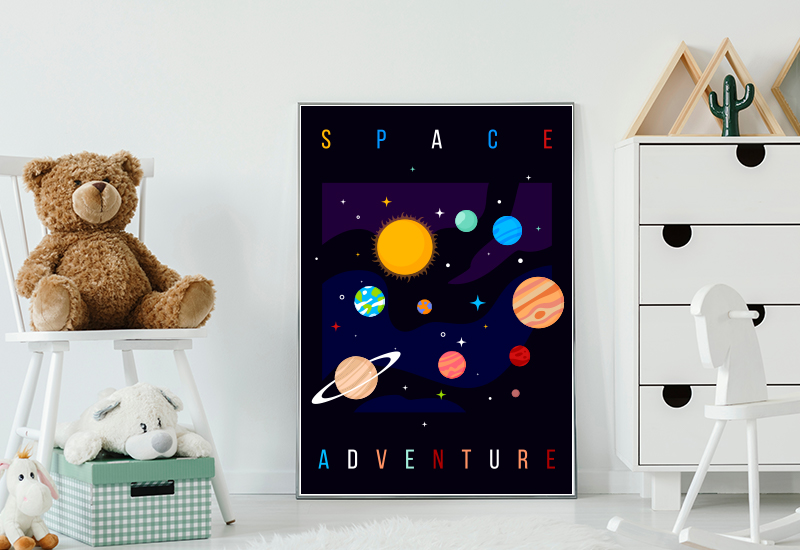 Galactic space Explorer poster